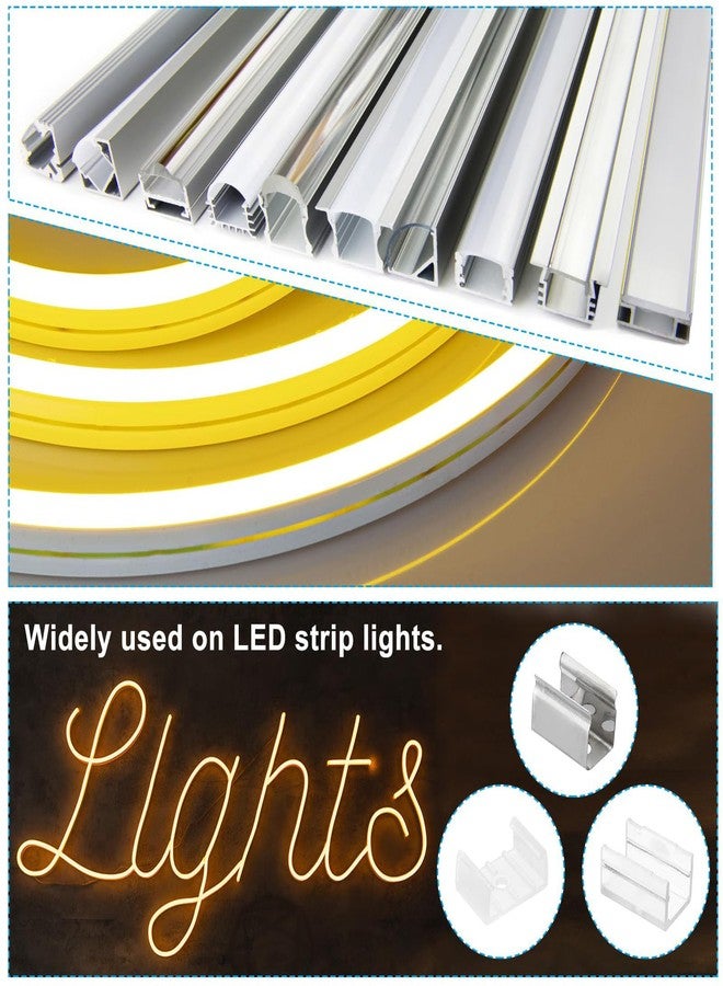 مشابك تثبيت شريط إضاءة LED من Boxonly، 40 قطعة، مشابك تثبيت من الفولاذ المقاوم للصدأ مع براغي لكابلات إضاءة نيون RGB بقطر 15-17 مم - Image 5
