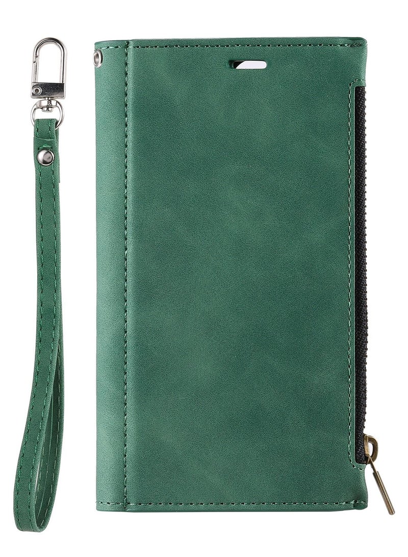 Suteni Flip Cover Card Slots Magnatic Leather Phone Case for Samsung - Image 1