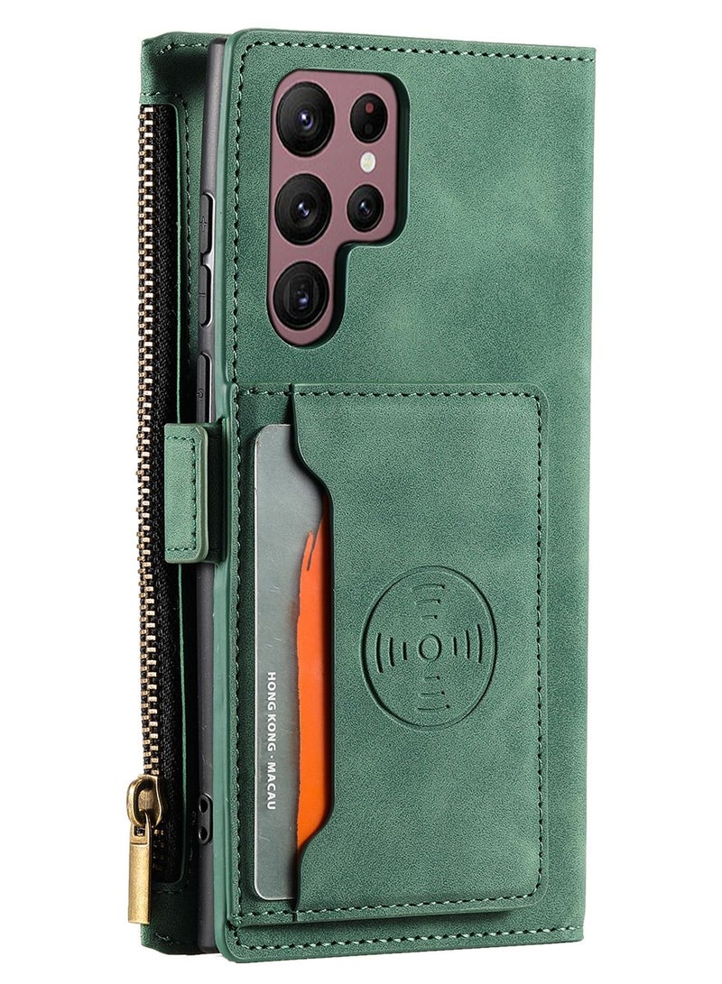 Suteni Flip Cover Card Slots Magnatic Leather Phone Case for Samsung - Image 2