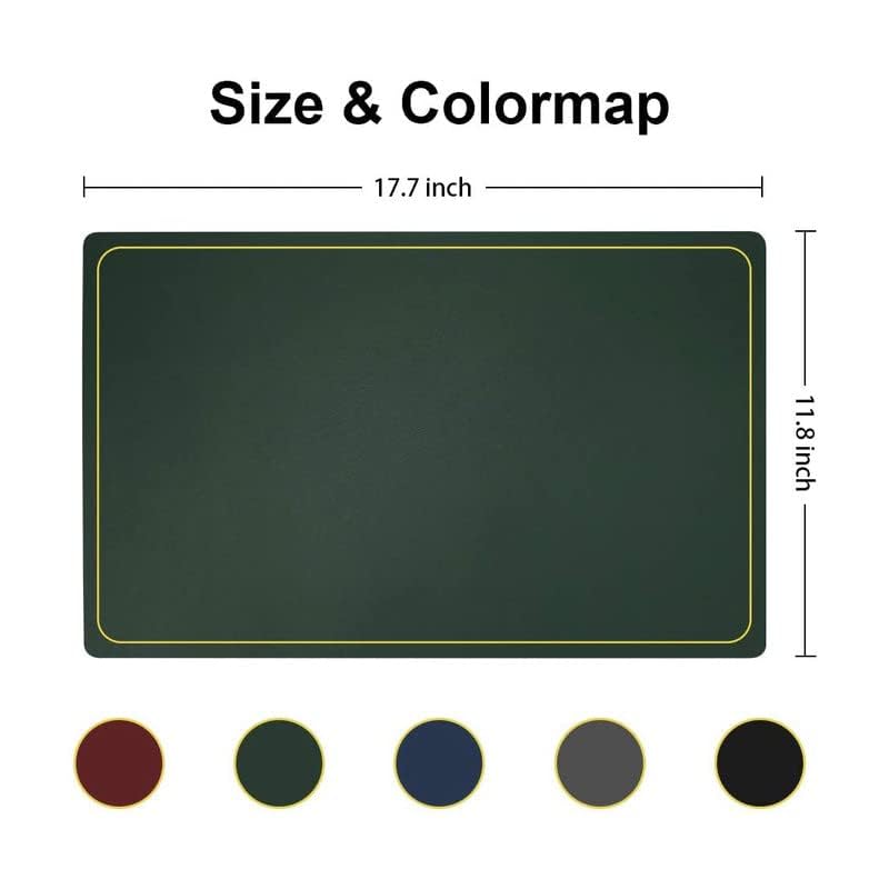 Palshiv Leather Placemats Set of 4 Waterproof Wipeable Washable Indoor Placemats for Dining Table Home Kitchen Dinner Elegant Rectangle Placemats Easy Clean Table Mats Size 45x30 cm - Image 5