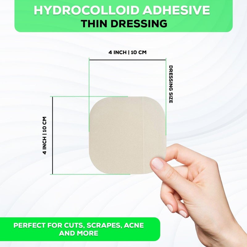 MedVance TM Hydrocolloid Hydrocolloid Adhesive Thin Dressing 15 cm x 15 cm Box of 5 Dressing - Image 2