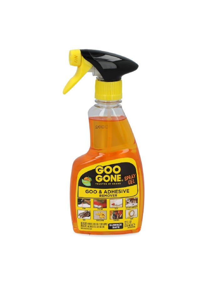 Goo Gone - Citrus Scented High Performance Surface Safe Adhesive Remover Spray Gel Yellow 355 ml 2096 - Image 1