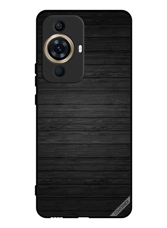 Covernex غطاء حماية لهاتف هواوي نوفا 11 برو بنمط خشبي داكن - Image 1