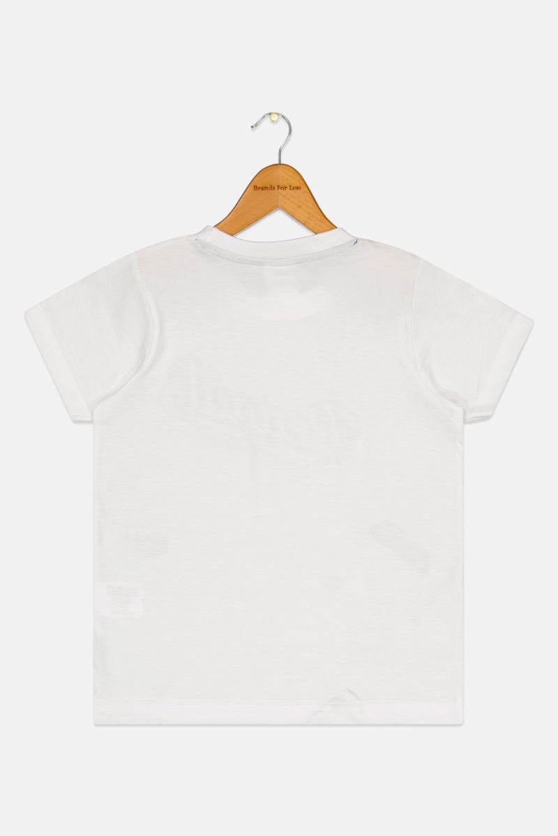 Peanuts Kids Boy Crew Neck Short Sleeve Graphic Print T-Shirt, White - Image 3