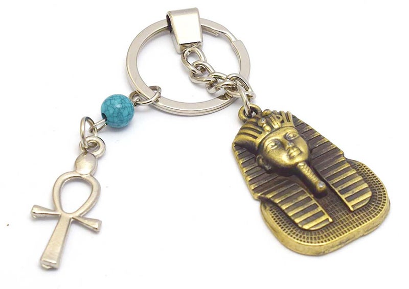 immatgar pharaonic king Tutankhamun keychain key ring ancient Egyptian souvenirs gifts for men and women from egypt - Image 2
