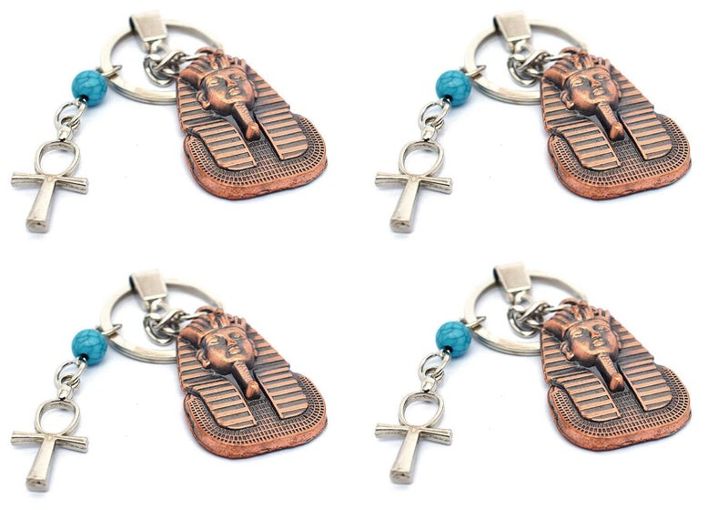 immatgar pharaonic king Tutankhamun keychain key ring ancient Egyptian souvenirs gifts for men and women from egypt - Image 3
