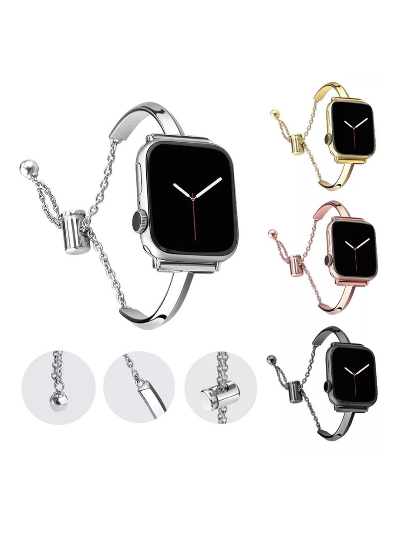 Thin Stainless Steel Band Set Compatible with Sawa 42-44-45-49 MM Women Watch Cute Designer Smart Watch - Image 1