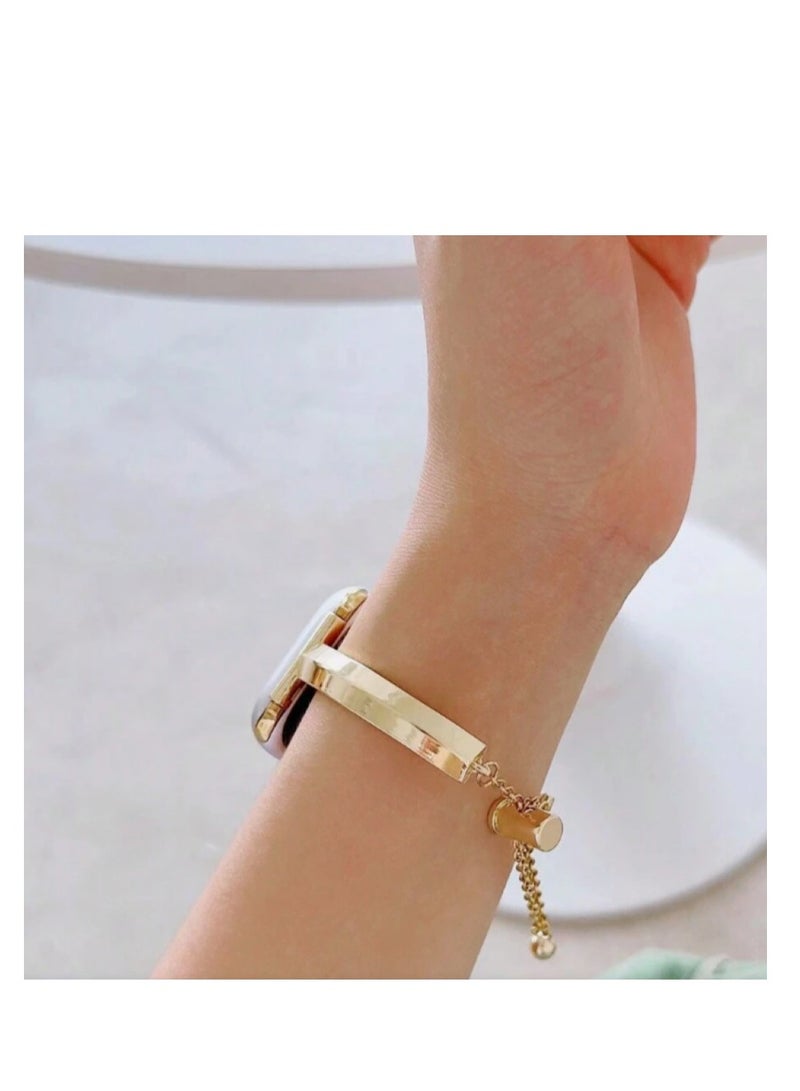 Thin Stainless Steel Band Set Compatible with Sawa 42-44-45-49 MM Women Watch Cute Designer Smart Watch - Image 3