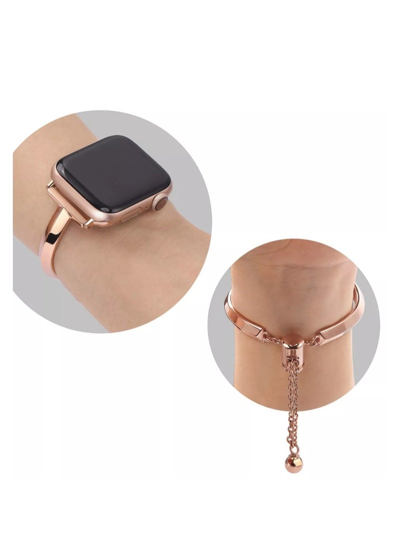 Thin Stainless Steel Band Set Compatible with Sawa 42-44-45-49 MM Women Watch Cute Designer Smart Watch - Image 5