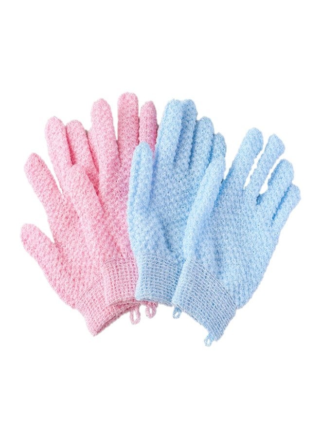 HOMENITY هومينيتي® - قفازات استحمام مقشرة، قفازات استحمام، قفاز تقشير للاستحمام، ليفة استحمام، إسفنجة للعناية بالبشرة، مزيل الجلد الميت - Image 1