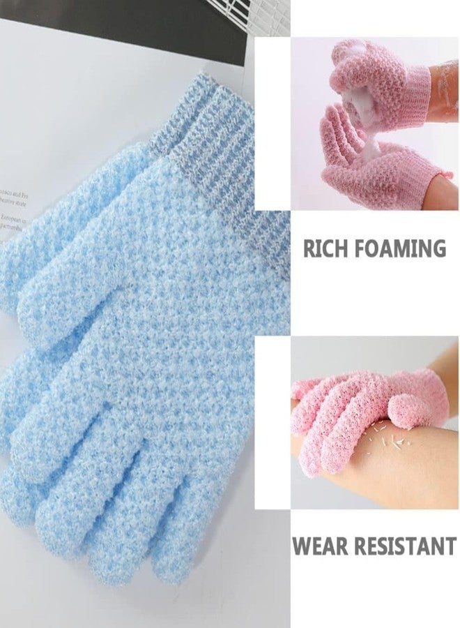 HOMENITY هومينيتي® - قفازات استحمام مقشرة، قفازات استحمام، قفاز تقشير للاستحمام، ليفة استحمام، إسفنجة للعناية بالبشرة، مزيل الجلد الميت - Image 4