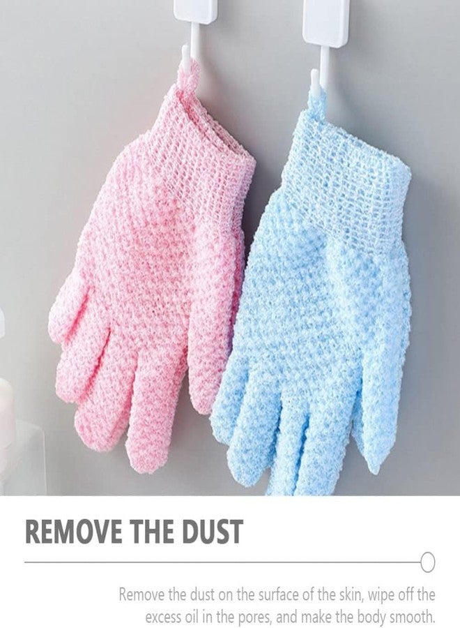 HOMENITY هومينيتي® - قفازات استحمام مقشرة، قفازات استحمام، قفاز تقشير للاستحمام، ليفة استحمام، إسفنجة للعناية بالبشرة، مزيل الجلد الميت - Image 3