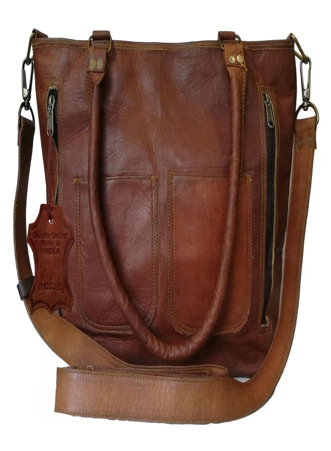 Madosh Women’s Genuine Leather Tote Bag - Vintage Shoulder Purse, Crossbody Handbag for Shopping & Everyday Use - Image 1