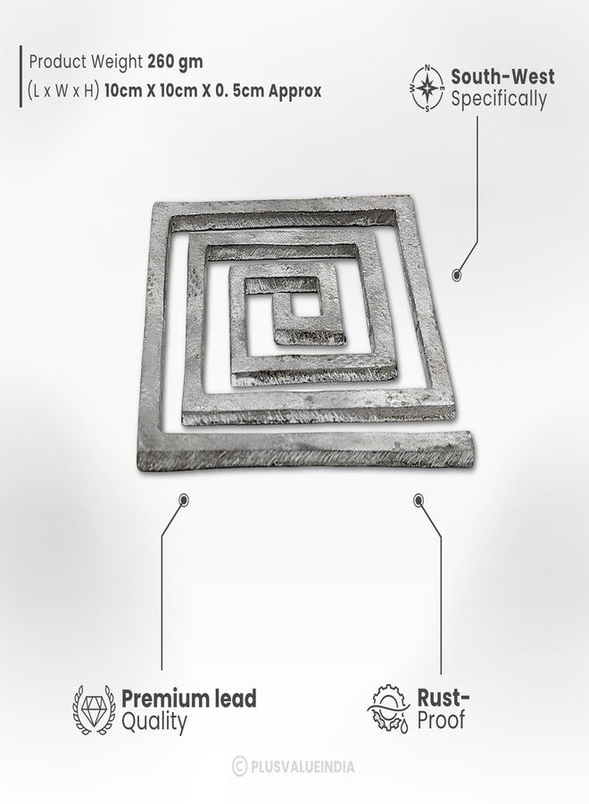 Plus Value Lead Helix for Vastu Dosh Nivaran - South West Corner Remedies for Toilet, Kitchen, Entrance, Missing Corner or Cut - 4 Inch Vastu Correction Tool - 1 Pc for Home & Office Use - Image 5