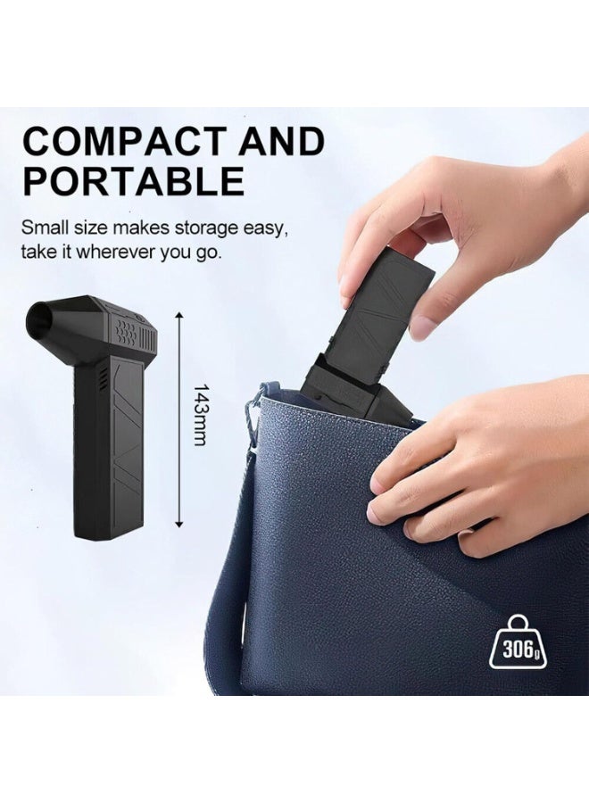 ACLIX Mini Turbo Jet Fan 130000RPM 52m/s – Powerful Wireless 3000mAh Portable Turbo Fan for Cleaning, Camping & Outdoor Use, High-Speed Mini Fan with Violent Airflow for Efficient Drying & Dust Removal – Compact, Rechargeable & Versatile Handheld Blower - Image 1