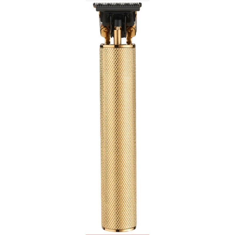 Electrical Hair Cutter: Gold T-Shape Titanium Steel Ceramic Tool Bit, Portable Lightweight Fashion Design - USB Rechargeable Large Capacity Battery, One-Key Operation for Home Personal Grooming - Image 1