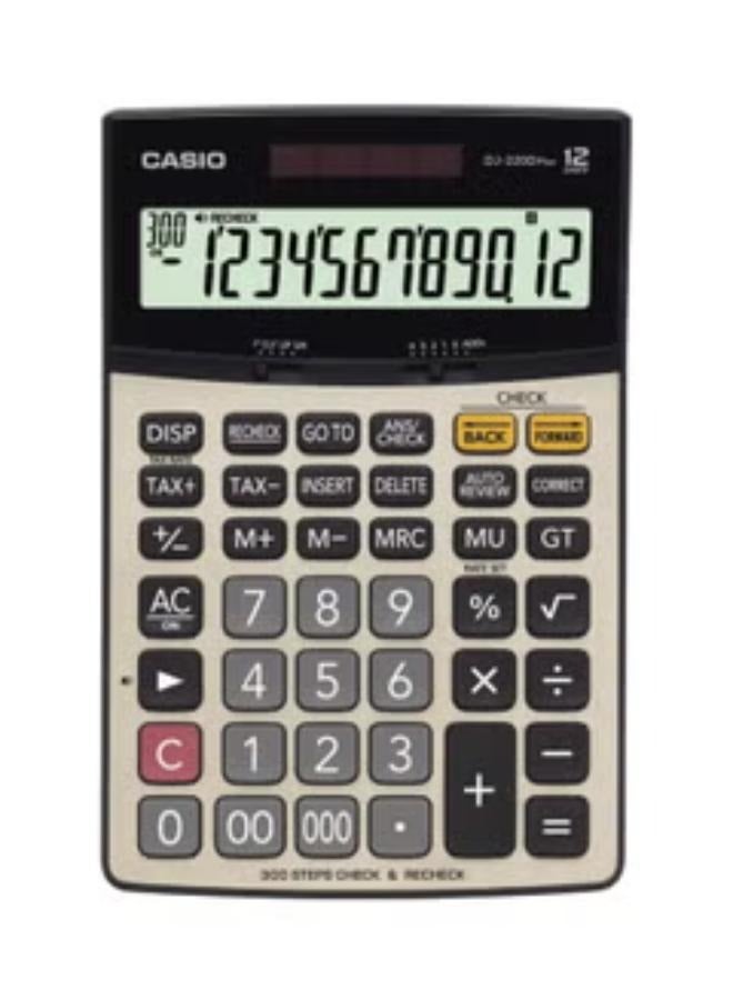 DJ-220DPLUS-WA-DP 12 Digits Calculator Silver