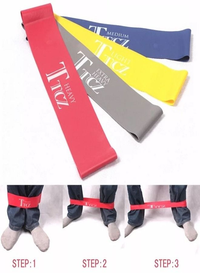 ttcz 4-Piece Rubber Resistance Band - Image 3