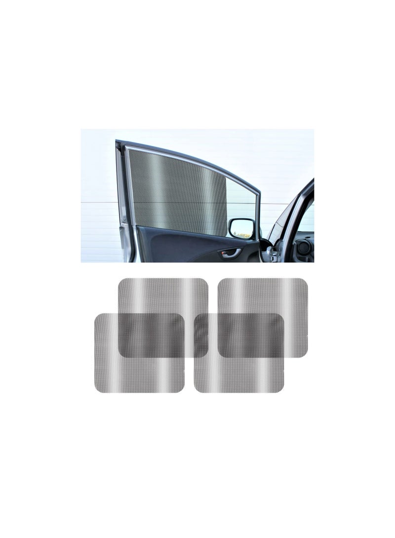 Car Sun Shade Sticker, Car Side Window Sun Shades for Baby, Car Window Shades, Static Cling Films Stickers Sun Shade Uv Rays Privacy Protector for Most Cars, Pvc Material Reusable and Washable(4pcs) - Image 1