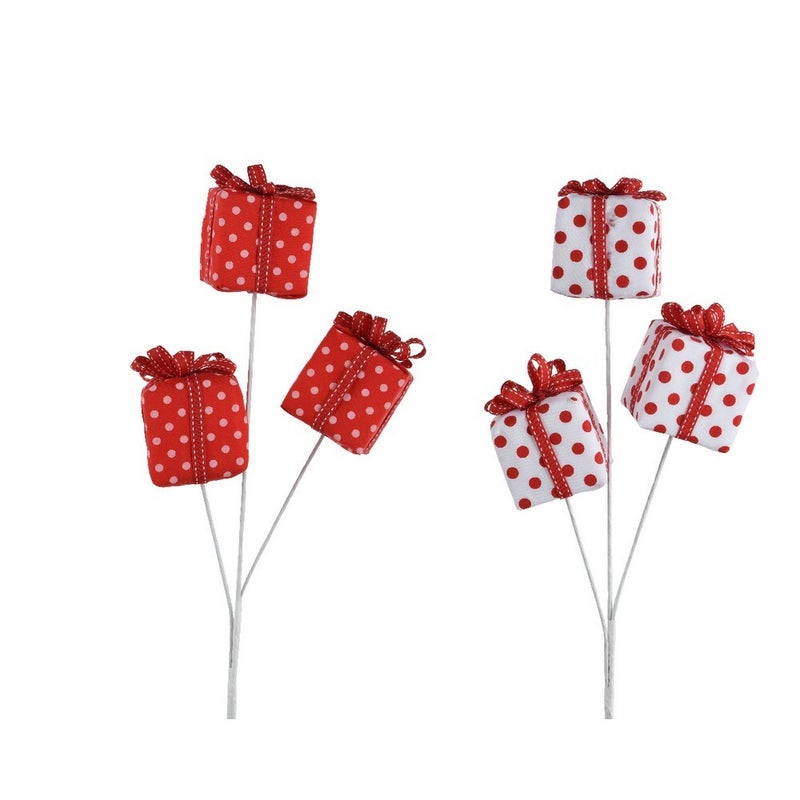 صندوق هدايا كامينغك على عصا - فوم، زينة عيد الميلاد، زينة عيد الميلاد الاحتفالية، إكسسوار زهور العطلات، ديكور داخلي للمنزل، 1 قطعة بتصاميم متنوعة