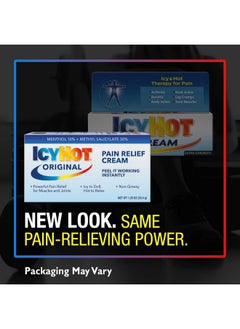 Icy Hot Pain Relieving Cream, Extra Strength With Menthol, 1.25 Ounces  - Image 3