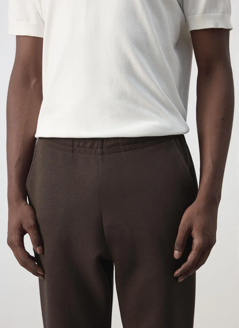 Mango Man  Cotton joggers with elastic waist for Men | Best Price UAE
