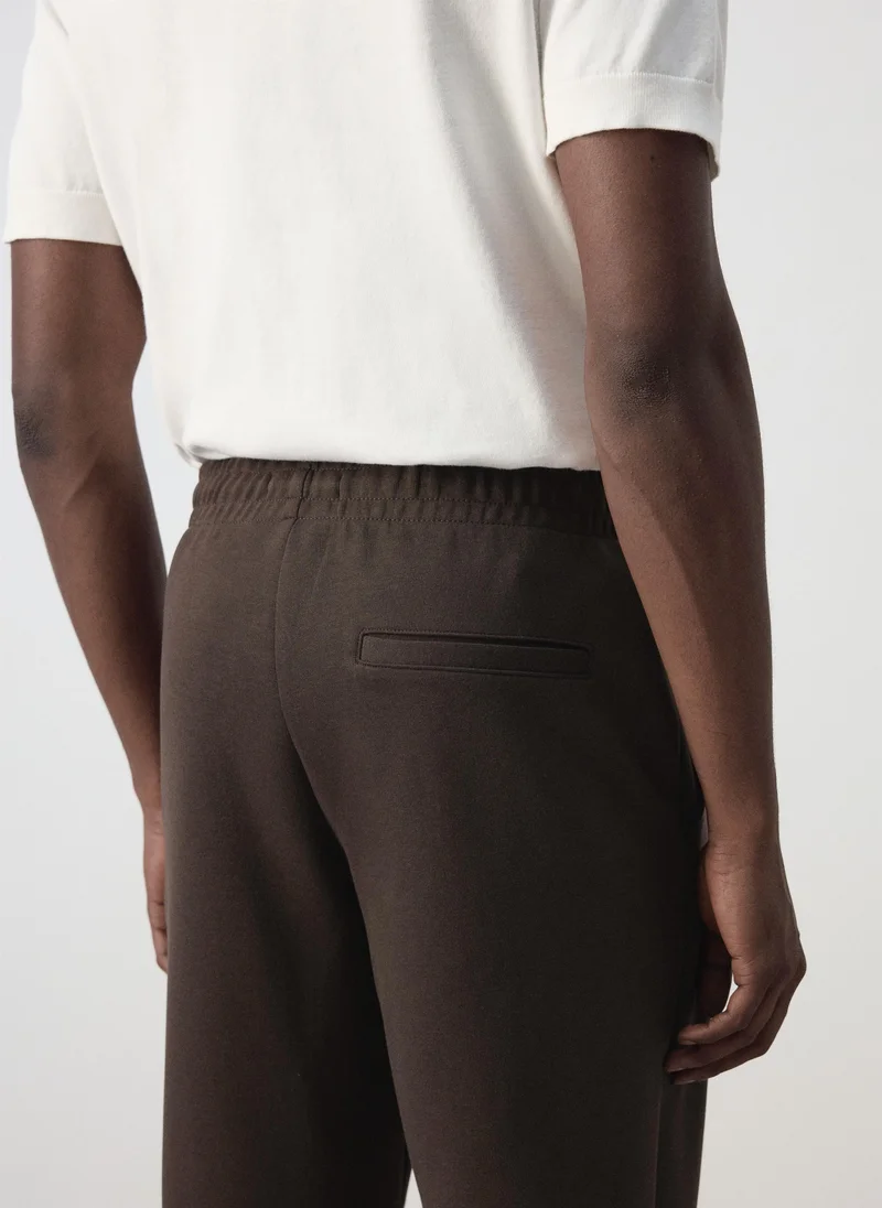 Mango Man  Cotton joggers with elastic waist for Men | Best Price UAE