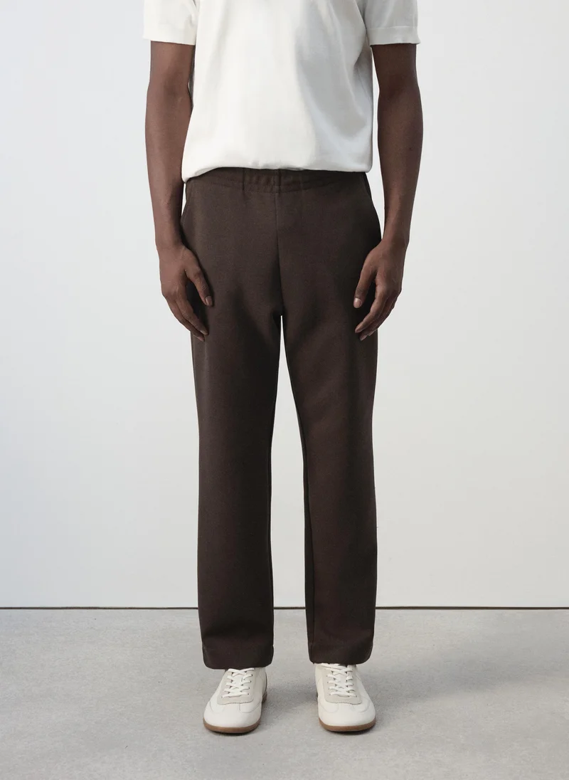 Cotton joggers with elastic waist