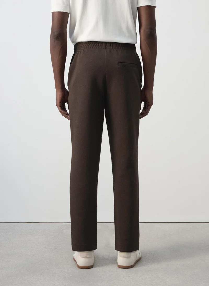 Mango Man  Cotton joggers with elastic waist for Men | Best Price UAE