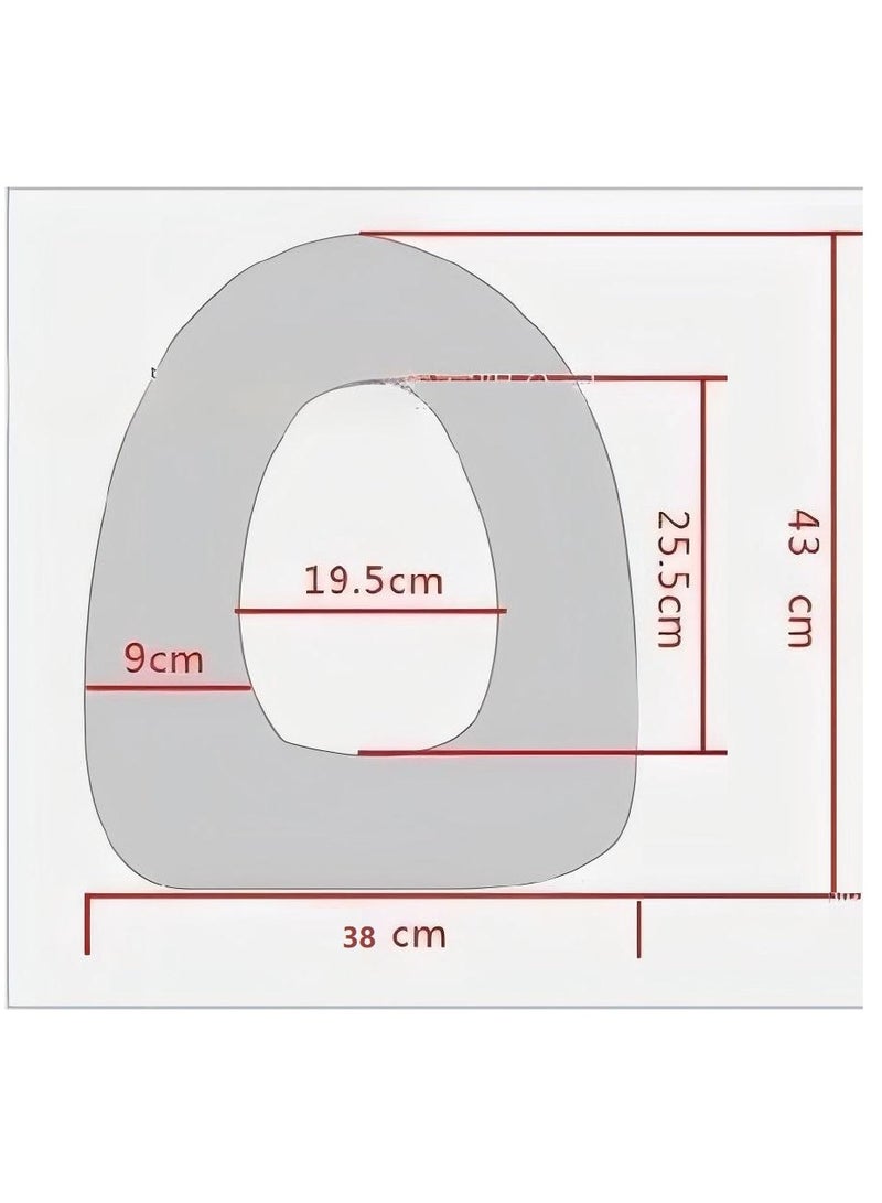 Bluejw غطاء مقعد المرحاض القابل للغسل دافئ وسادة ناعمة حصيرة غطاء المرحاض منتجات منزلية - Image 2