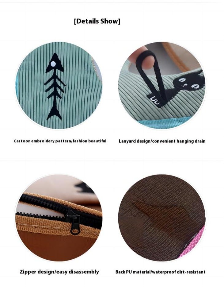 Bluejw غطاء مقعد المرحاض القابل للغسل دافئ وسادة ناعمة حصيرة غطاء المرحاض منتجات منزلية - Image 3