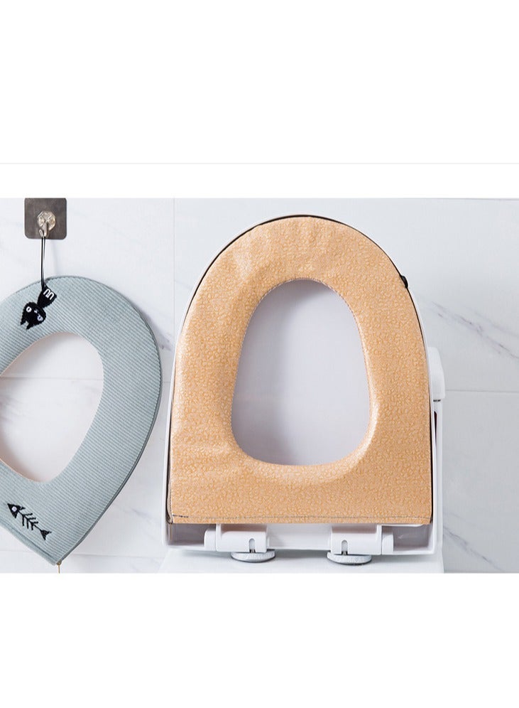 Bluejw غطاء مقعد المرحاض القابل للغسل دافئ وسادة ناعمة حصيرة غطاء المرحاض منتجات منزلية - Image 4