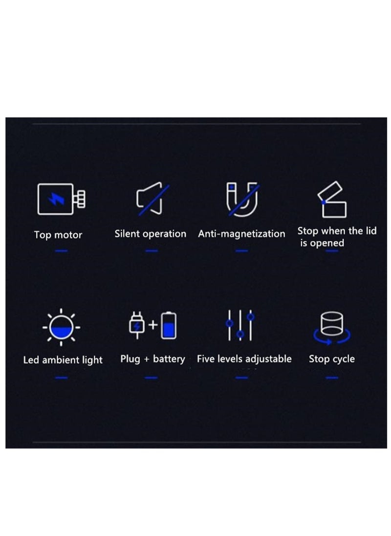 Generic - Prevent magnetization Fully automatic watch box luxury watch box piano paint high-end watch box - Image 1
