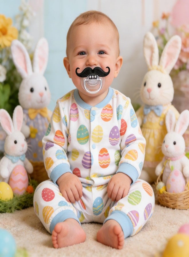 Intatikoo Funny Baby Pacifiers,Mustache Pacifiers for Babies 0-18 Months,Baby Teeth and Vampire Pacifier Funny Pacifiers for Boys and Girls BPA Free - Image 3