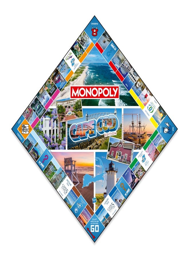 Top Trumps Monopoly Board Game Cape Cod Edition: 2-6 Players Family Board Games for Kids and Adults, Board Games for Kids 8 and up, for Kids and Adults, Ideal for Game Night - Image 2