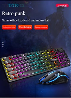 T-WOLF Gaming Mouse 104 Keys Gaming Keyboard ,Waterproof RGB Color Suitable for PC/Ps4/Xbox Gamers, Android PUBG CODM Genshin Diablo All Games  - Image 2