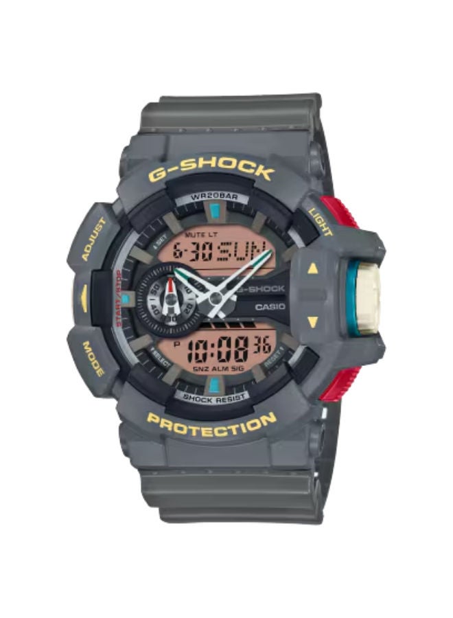 CASIO G_Shock Resin Analog+Digital Wrist Watch GA-400PC-8ADR - Image 1