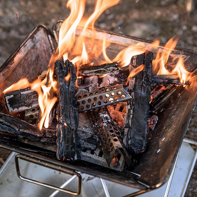 Lightweight Stainless Steel Smokeless Campfire Burner Outdoor Stove Size L For Backpackers Multiple Fuels Cooking - Image 3