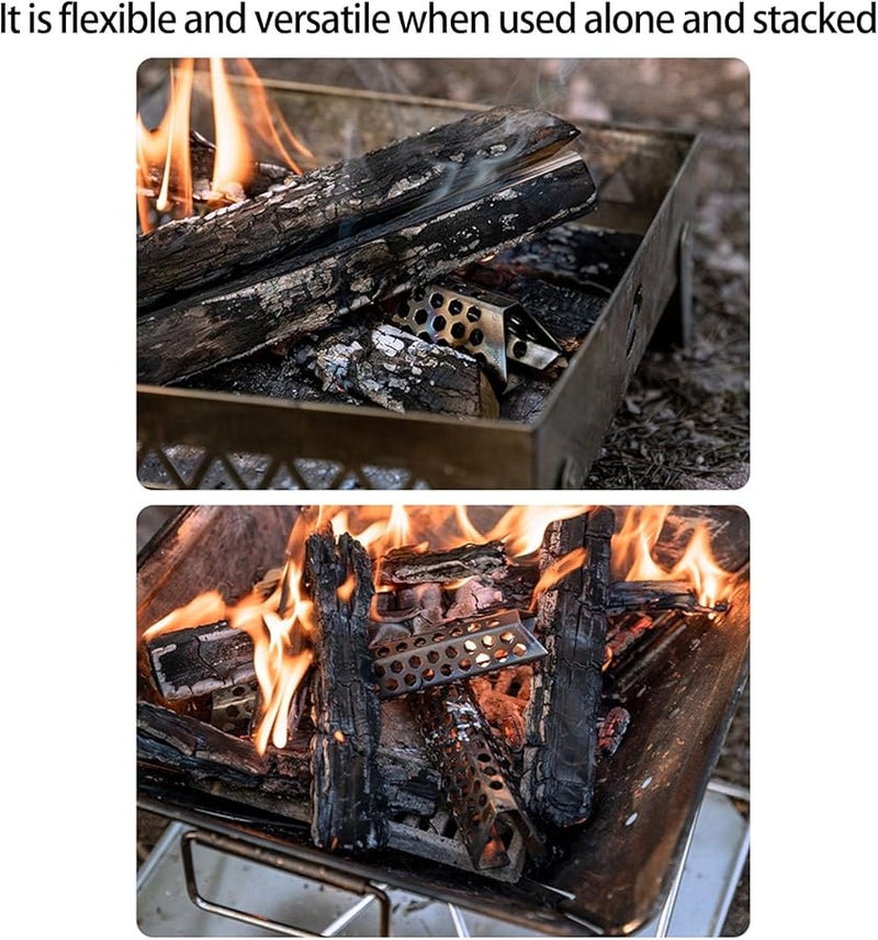 Lightweight Stainless Steel Smokeless Campfire Burner Outdoor Stove Size L For Backpackers Multiple Fuels Cooking - Image 5