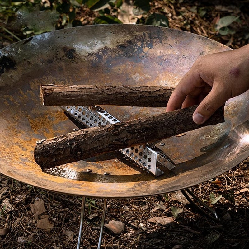 Lightweight Stainless Steel Smokeless Campfire Burner Outdoor Stove Size L For Backpackers Multiple Fuels Cooking - Image 4