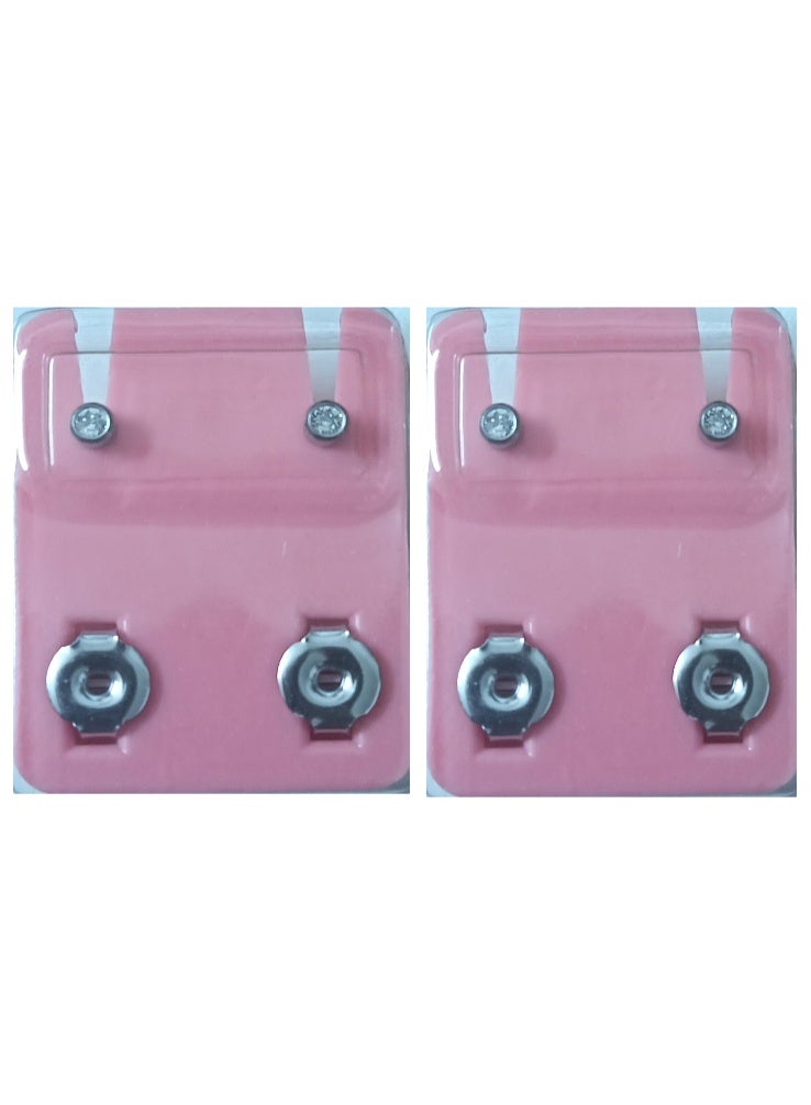 Medisystem 2-piece Sterilized Earrings Studs
