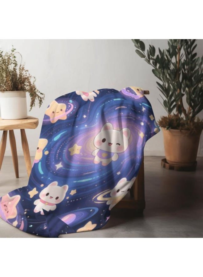 عام بطانية رقيقة من الفانيلا الكرتونية للأطفال والرضع (دافئة ومريحة، ومناسبة للنوم والألعاب) 70 سم * 100 سم - Image 5