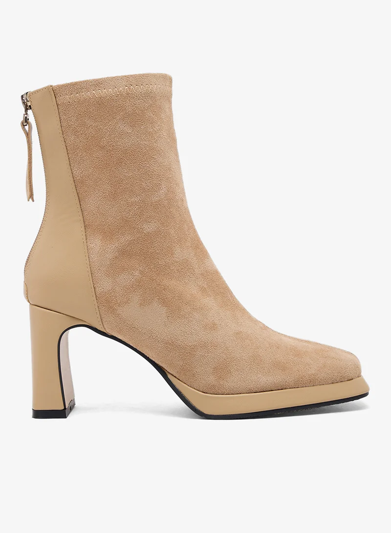 ELLA Platform Mid Calf Chelsea Boots