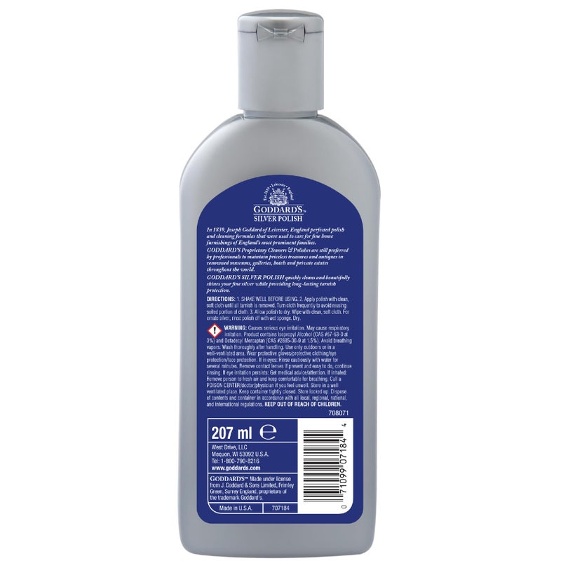 Goddard's Silver Polish Sterling Silver Cleaner for Dinnerware, Silverware, Instant Sterling Silver Jewelry Cleaner to Shine, Protect & Clean, All-in-One Tarnish Remover Solution for Silver, 7 oz - Image 2