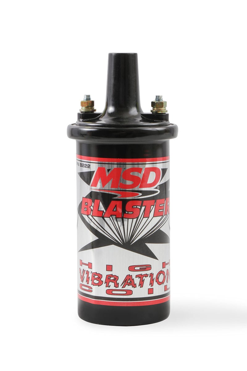 MSD 8222 Ignition Coil Blaster Series Canister Style High Vibration Black Individual