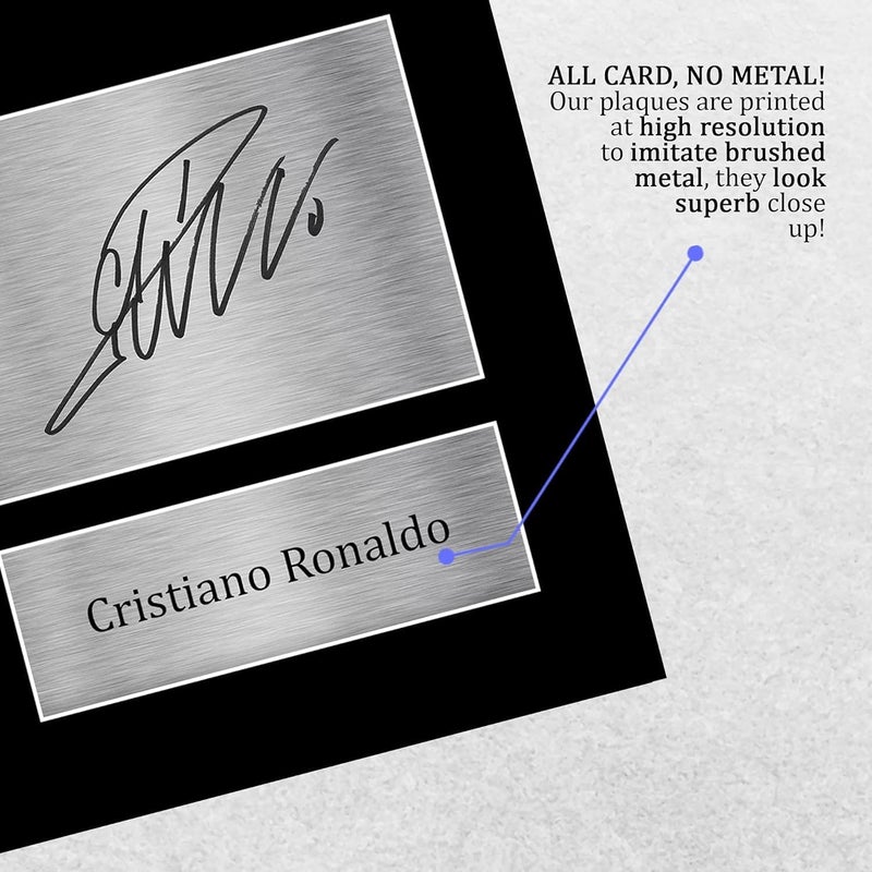 ARS Portugal Gifts Cristiano Ronaldo Gift Signed Unframed Canvas A4 Printed Autograph Photo Display Size: 29.7 x 21 cm - Image 5