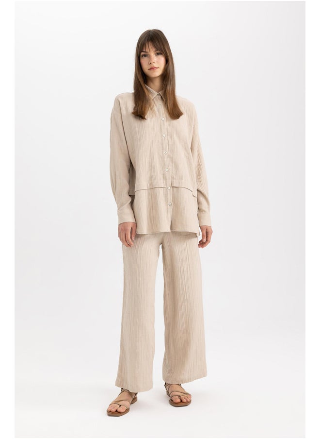 DeFacto Woman Relax Fit Woven Long Sleeve Tunic  - Image 3