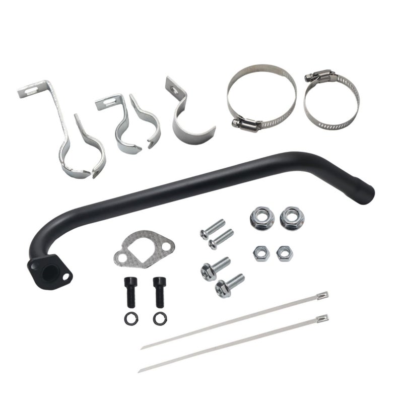 JOIQEXJ 212 Long Exhaust Pipe Fit for Predator 212 exhaust 224cc 196cc Mini Bike exhaust for Coleman CT200UEX parts CT200U BT200X for Baja Warrior MB200 Axis M200 GX200 65hp Clone Engine KT196 Go Kart Parts - Image 3