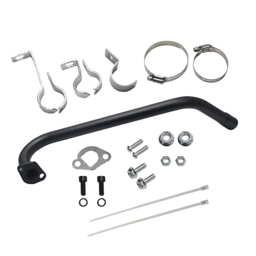 JOIQEXJ 212 Long Exhaust Pipe Fit for Predator 212 exhaust 224cc 196cc Mini Bike exhaust for Coleman CT200UEX parts CT200U BT200X for Baja Warrior MB200 Axis M200 GX200 65hp Clone Engine KT196 Go Kart Parts - Image 1