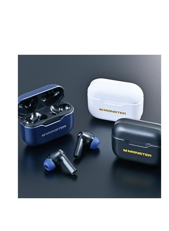 Monster XKT02 Wireless Bluetooth Earbuds Gaming Headphones Deep Bass Low Latency Game Headset with Built-in Microphone For Gaming Noise Canceling Headsets White - Image 5